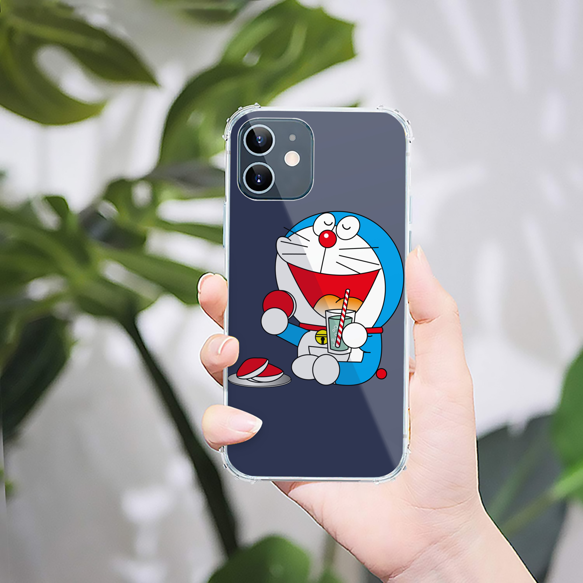 （画像用） ドラえもん Doraemon 【iPhone 12シリーズ対応】透明スマホケース（クリアソフトケース）